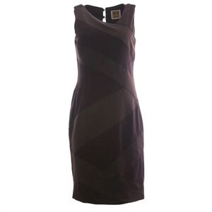 Nue by Shani Chocolate Brown Midi Dress
